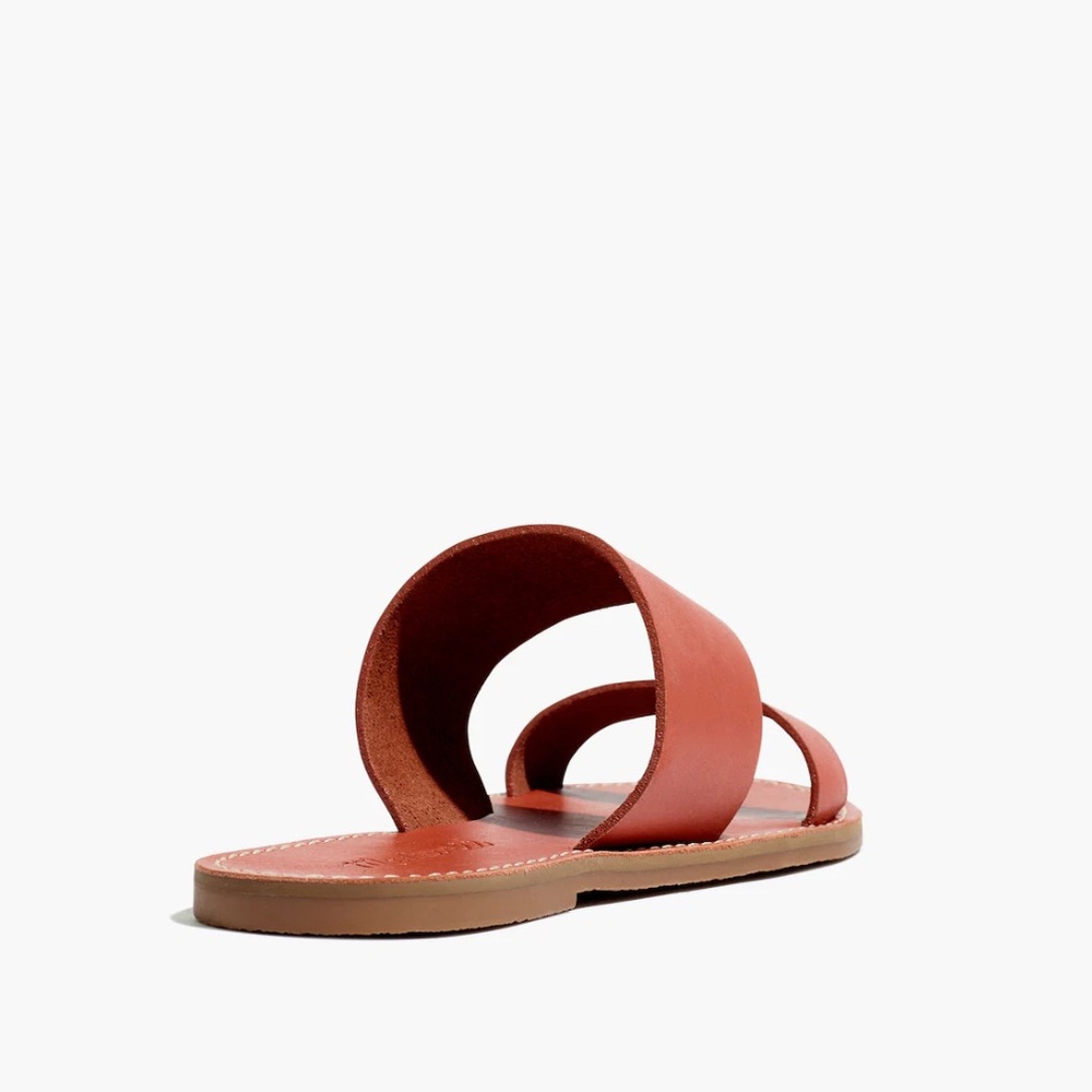 Madewell The Boardwalk Double-Strap Slide Sandals In Weathered Brick Size 8 - Picture 3 of 16